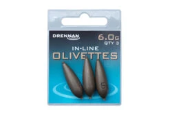 Drennan IN-LINE OLIVETTES -Visserij Benodigdheden Korting 6 0g inline olivettes packed