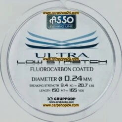 ASSO ULTRA LOW STRETCH 150m - 11 Opties -Visserij Benodigdheden Korting Asso Ultra Low Strength 150m Nylon 024mm min