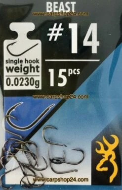 Browning SPHERE BEAST - 6 Opties -Visserij Benodigdheden Korting Browning Sphere Beast Barbed Haak Weerhaak Bled 14 4797014 min