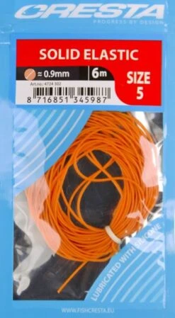 Cresta SOLID ELASTIC 6m - 8 Opties -Visserij Benodigdheden Korting Cresta Solid Elastic Volle Elastiek Peach 09mm 4724 302 min