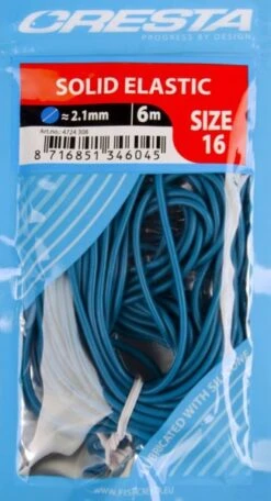 Cresta SOLID ELASTIC 6m - 8 Opties -Visserij Benodigdheden Korting Cresta Solid Elastic Volle Elastiek Pro Blauw 21mm 4724 308 min
