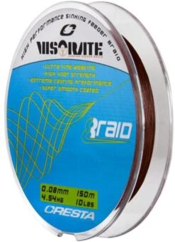 Cresta VISORATE SINKING FEEDER BRAID 150m 0.08mm -Visserij Benodigdheden Korting Cresta Visorate Feeder Braid Gevlochten Draad 08mm 5302 108 min