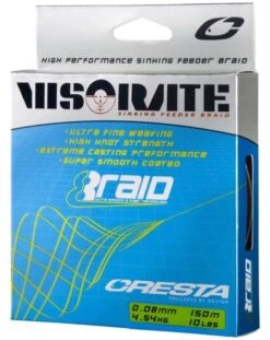 Cresta VISORATE SINKING FEEDER BRAID 150m 0.08mm -Visserij Benodigdheden Korting Cresta Visorate Feeder Braid Gevlochten Draad 08mm 5302 108 1 min
