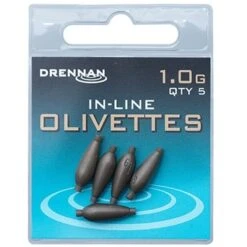 Drennan IN-LINE OLIVETTES -Visserij Benodigdheden Korting Drennan inline olivettes 1g min