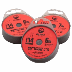 Guru QM1 BAIT BAND RIGS 4" & 15" - 11 Opties -Visserij Benodigdheden Korting GRR120 GRR121 GRR122 GRR123 GRR124 GRR125 GRR203 guru QM1 Bait Band Rigs onderlijn 15 38cm min