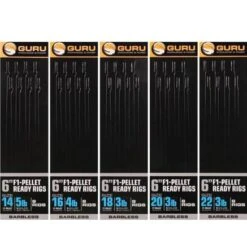 Guru 6" F1-PELLET READY RIGS BARBLESS - 5 Opties