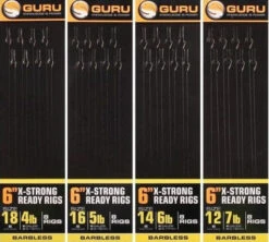 Guru 6" X-STRONG READY RIGS XS SPADE HOOK - 5 Opties