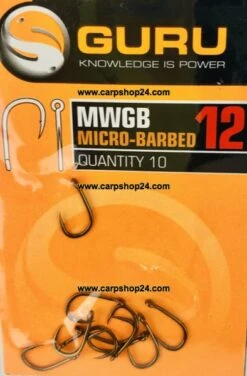 Guru MWGB MICRO BARBED - 6 Opties -Visserij Benodigdheden Korting Guru MWGB Micro Barbed Weerhaak Eyed Haak 12 GMWB12 min