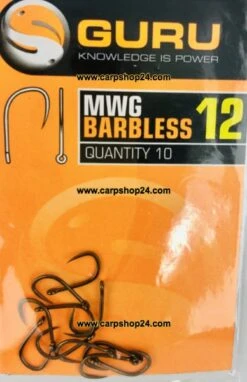 Guru MWG BARBLESS - 6 Opties 14 Guru MWG BARBLESS - 6 Opties -Visserij Benodigdheden Korting Guru MWG Barbless Weerhaakloos Oog Haak 12 GMW12 min
