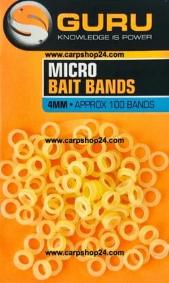 Guru MICRO BAIT BANDS - 2 Opties -Visserij Benodigdheden Korting Guru Micro Bait Bands 4mm GBB min