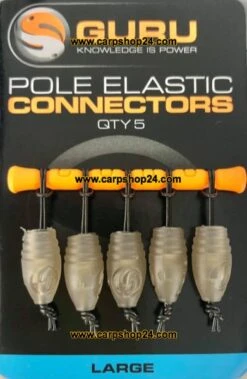 Guru POLE ELASTIC CONNECTOR -Visserij Benodigdheden Korting Guru Pole Elastic Dacron Connectors Large GECL min 1