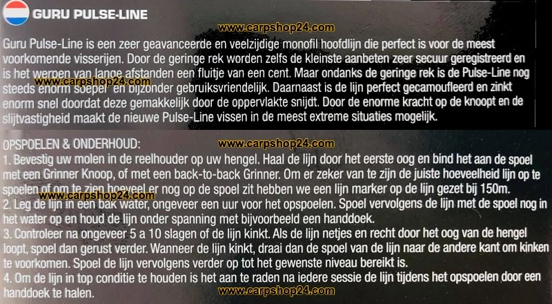 Guru PULSE LINE 300m 9 Guru PULSE LINE 300m - Afbeelding 7