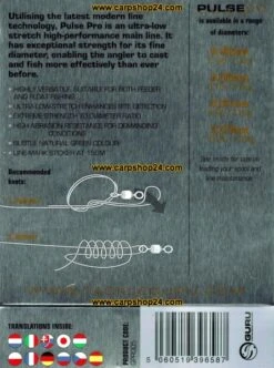 Guru PULSE PRO REEL LINE - 4 Opties -Visserij Benodigdheden Korting Guru Pulse Pro Reel Line Nylon 3 min