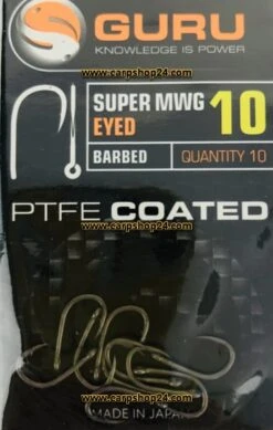 Guru SUPER MWG BARBED EYED - 6 Opties 14 Guru SUPER MWG BARBED EYED - 6 Opties -Visserij Benodigdheden Korting Guru Super MWG Barbed Eyed Weerhaak Oog Haak 10 GSMWB10 min
