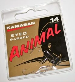 Kamasan ANIMAL EYED BARBEB 11 Kamasan ANIMAL EYED BARBEB -Visserij Benodigdheden Korting Kamasan animal eyed barbed haken min
