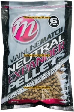 Mainline MATCH EXPANDER PELLETS 4mm & 6mm - 300g 14 Mainline MATCH EXPANDER PELLETS 4mm & 6mm - 300g -Visserij Benodigdheden Korting Mainline Match Expander Pellets Neutral 6mm MM3906 min