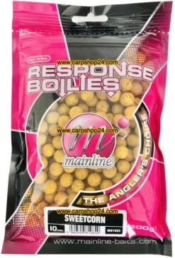 Mainline RESPONSE BOILIES 10mm - 200g 15 Mainline RESPONSE BOILIES 10mm - 200g -Visserij Benodigdheden Korting Mainline Response Boilies 10mm Sweetcorn MO1003 min