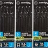Matrix MXC-3 SUPER STOP RIGS EYED BARBLESS 4" - 10cm - 3 Opties -Visserij Benodigdheden Korting Matrix MXC 3 Super Stop Rigs Eyed Barbless 4 10cm Onderlijnen min