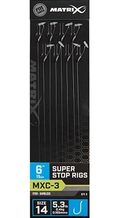 Matrix MXC-3 SUPER STOP RIGS EYED BARBLESS 6" - 15cm - 3 Opties 5 Matrix MXC-3 SUPER STOP RIGS EYED BARBLESS 6" - 15cm - 3 Opties - Afbeelding 3
