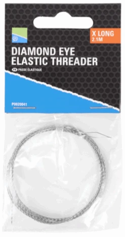 Preston DIAMOND EYE ELASTIC THREADER EXTRA LONG 2.1m
