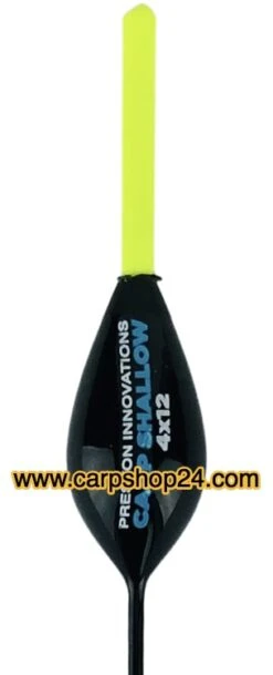 Preston CARP SHALLOW (10 Stuks Of €2,20/stuk) -Visserij Benodigdheden Korting Preston Carp Shallow Dobbers 4x12 Geel P0090072 min