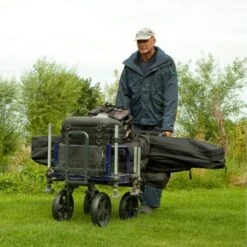 Preston FOUR WHEELED SHUTTLE -Visserij Benodigdheden Korting Preston Four Wheeled Shuttle Transportkar 4 Wielen SPST16 2 min