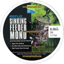 Preston REFLO SINKING FEEDER MONO 15 Preston REFLO SINKING FEEDER MONO -Visserij Benodigdheden Korting Preston Reflo Sinking Feeder Mono Nylon Draad 020mm PSFM20 min