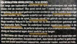Preston REVALUTION HOOKLENGTHS BARBED 1m N-30 & N-50 - 8 Opties -Visserij Benodigdheden Korting Preston Revalution Hooklengths 1m Onderlijnen min
