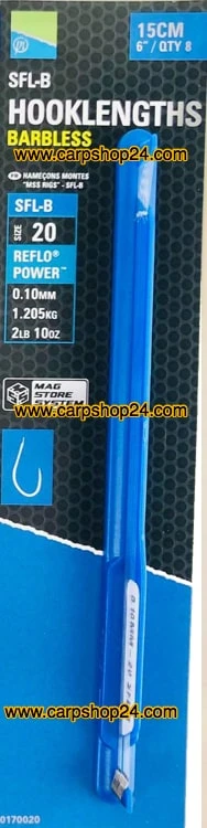 Preston SFL-B HOOKLENGTHS BARBLESS 15cm - 4 Opties 8 Preston SFL-B HOOKLENGTHS BARBLESS 15cm - 4 Opties - Afbeelding 6