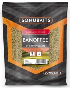 Sonubaits ONE TO ONE PASTE 500g 21 Sonubaits ONE TO ONE PASTE 500g -Visserij Benodigdheden Korting Sonubaits One to one paste banoffee S1840013 min