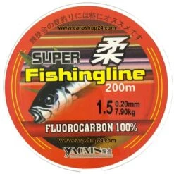 SUPER FISHING LINE FLUOROCARBON 200m -Visserij Benodigdheden Korting Super fishing line fluorocarbon 020mm 15 min min