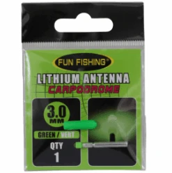 LITHIUM ANTENNA (Led) - LIGHT STICK - LICHTANTENNE -Visserij Benodigdheden Korting antenne lithium led 30mm vert x1 groen min