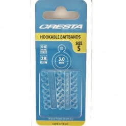 Cresta HOOKABLE BAITBANDS - 3 Opties -Visserij Benodigdheden Korting cresta hookable bait bands M Medium min