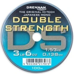 Drennan DOUBLE STRENGTH 100m -Visserij Benodigdheden Korting drennan double strength 100m nylon 3lb 0138mm min