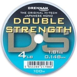 Drennan DOUBLE STRENGTH 100m -Visserij Benodigdheden Korting drennan double strength 100m nylon 4lb 0148mm min