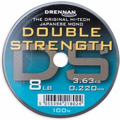 Drennan DOUBLE STRENGTH 100m -Visserij Benodigdheden Korting drennan double strength 100m nylon 8lb 0220mm min