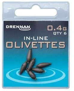 Drennan IN-LINE OLIVETTES -Visserij Benodigdheden Korting drennan inline oilivettes 04g min